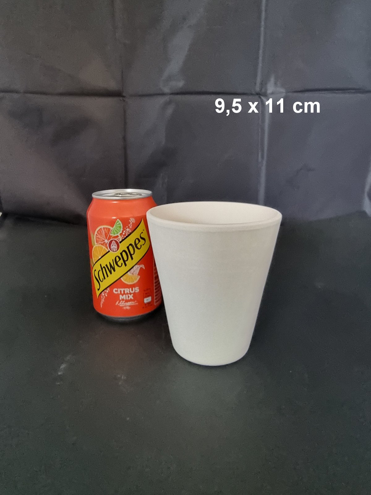 Чаша конус без дръжка 9,5 х 11см